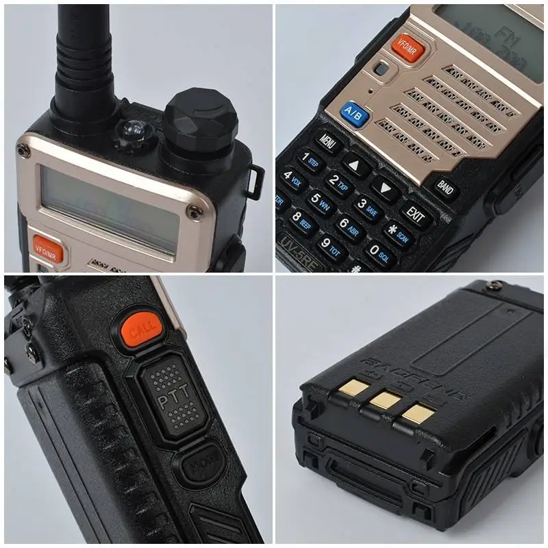 Baofeng handheld radio 5w 1800mah UV-5RE Walkie Talkie Long Range UHF VHF Two-way Radio Interphone