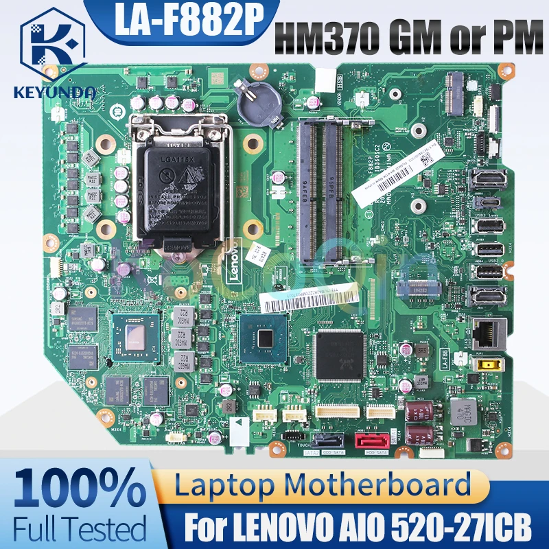 

Материнская плата для LENOVO AIO 520-27ICB, материнская плата для ноутбука LA-F882P HM370 216-0905004 01lm11s01lm426zzz, материнская плата все-в-одном
