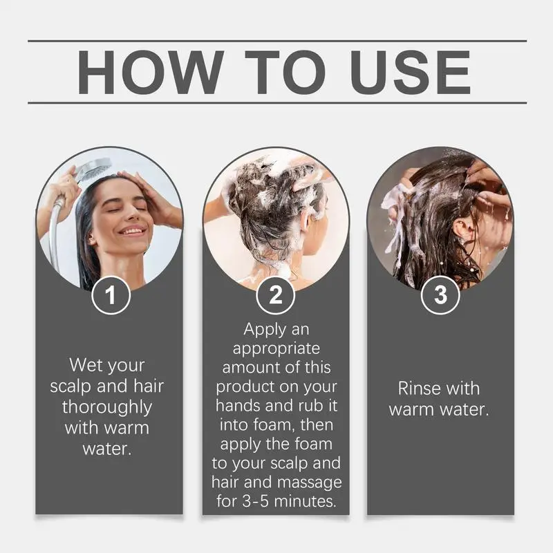 100ml Anti Baldness Shampoo Thickening Root Activator Shampoo Nourish Hair Regrowth For Thinning Hair Anti Loss