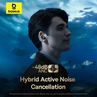 Baseus Bowie MA10 Pro ANC Wireless Earphones 48dB Hybrid ANC Bluetooth 5.3 Earbuds IPX6 Waterproof 4-Mics ENC Sports Headphones - Image 3