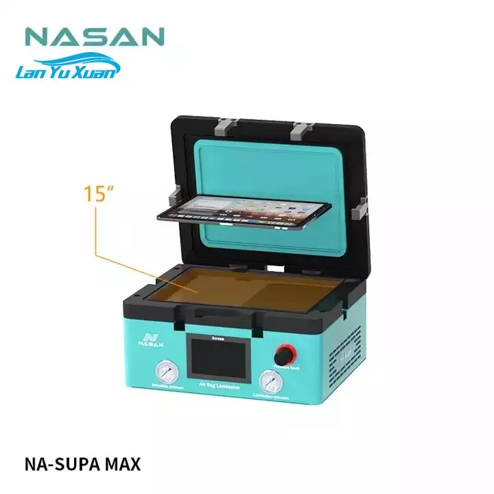 Nasan Na-supa Max 15 Inch OCA Laminator Machine For Table Flat Curved Screen 2 In 1 LCD Laminating And Air Bubble Remove