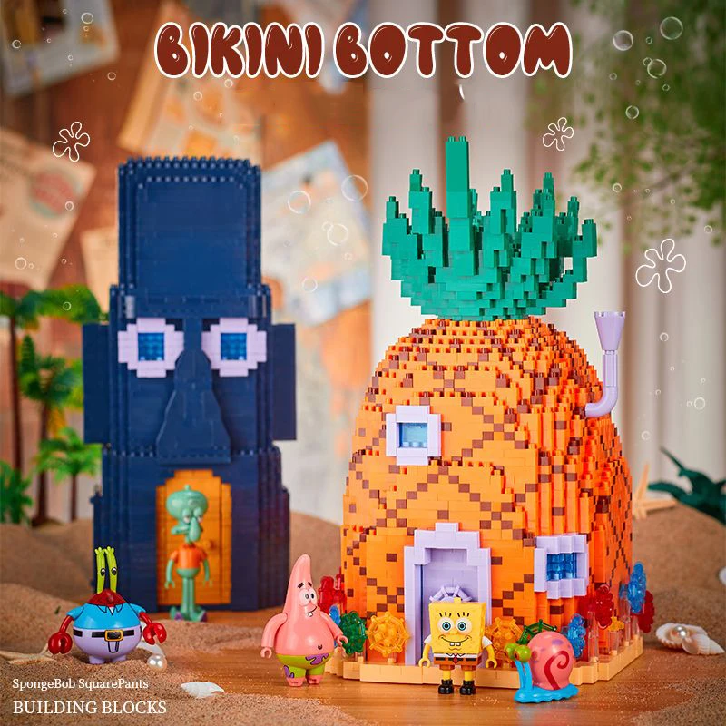 SpongeBob SquarePants Series Building Blocks Krusty Krab Pineapple