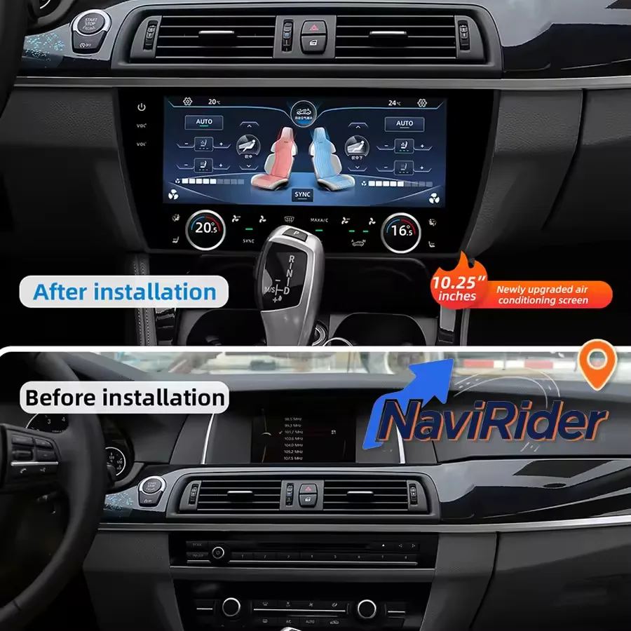 New Arrival 10.25 Inch AC Screen For BMW 5 Series F10 2011 2017 Car Digital Panel Climate Control LCD Air Conditioning Display 4