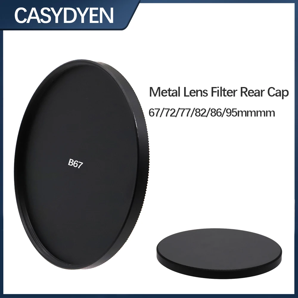 Metal Lens Filter Rear Cap For 67/72/77/82/86/95mm Universal Lens Adapter Filter Camera Lens For All Camera DSLR