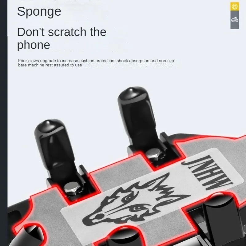 360° Rotating Motorbike Mobile Phone Holder Takeaway Rider Navigation Electric Car Car Bicycle Shockproof Mobile Phone Holder