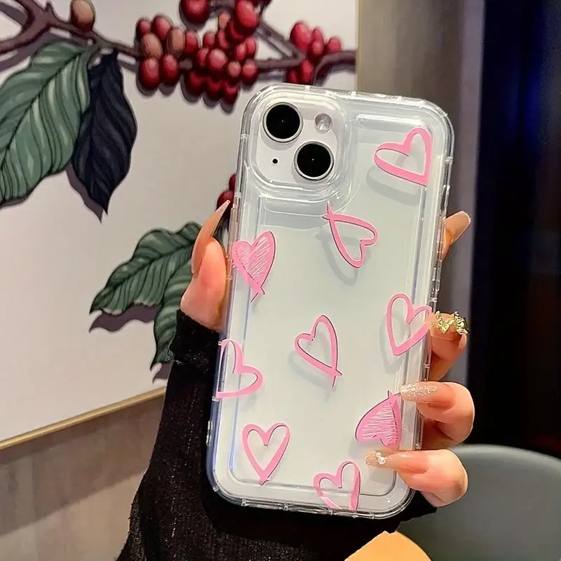 Charming Love Heart Bowknot Air Bag Phone Case Cover