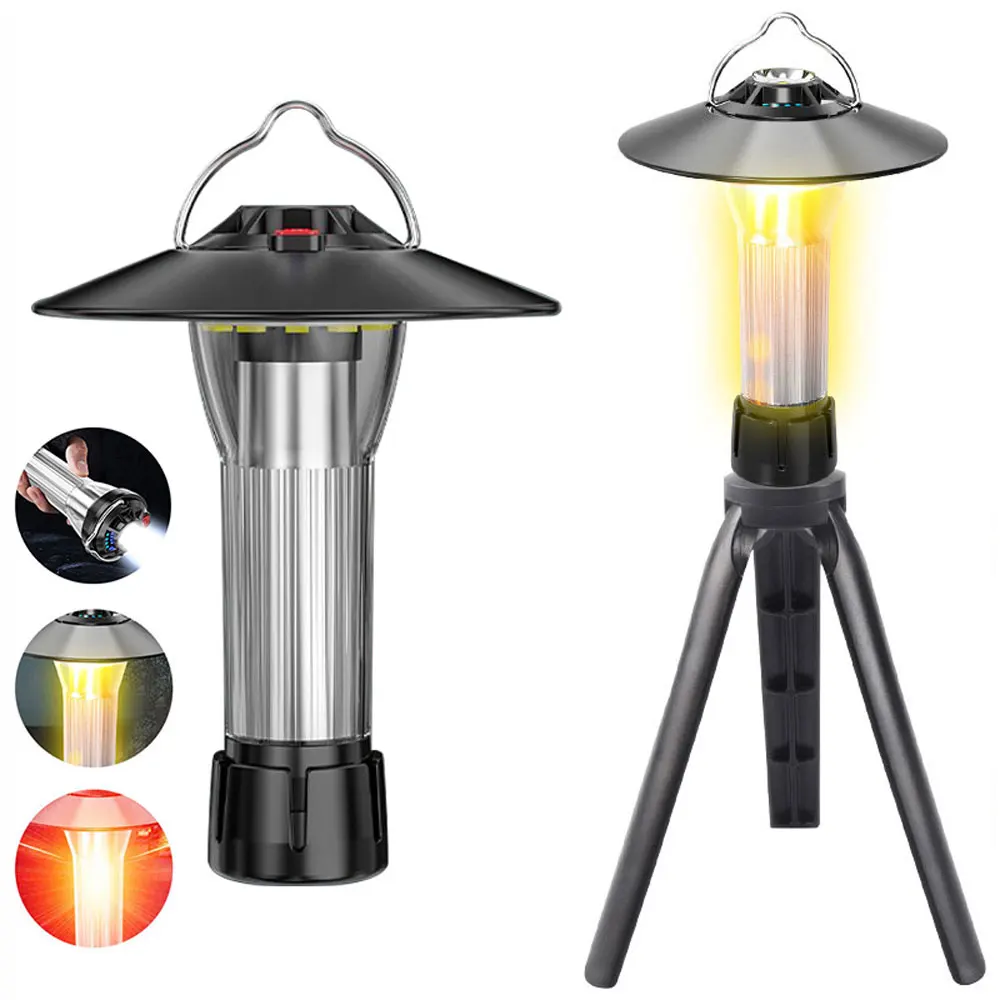 New Rechargeable Camping Lantern Portable Outdoor Camping Light Magnet  Emergency Light Hanging Tent Light Powerful Work Lamp - Portable Lanterns -  AliExpress