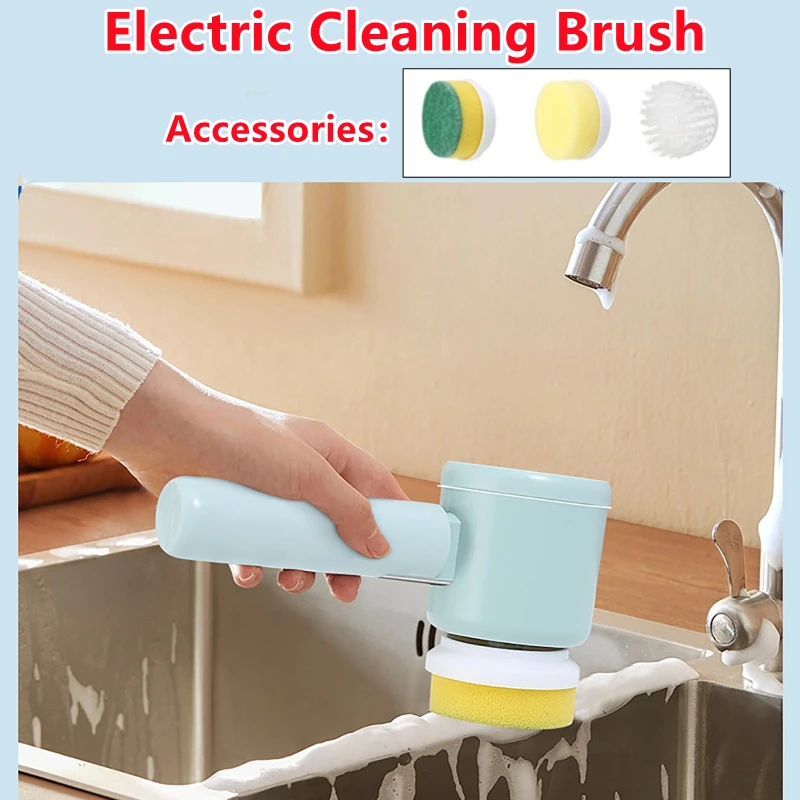 3-in-1 Electric Brush Cleaner Bathroom Wash Brush Cleanng Brush