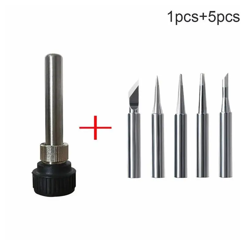 Soldering Iron Tip Soldering Station Soldering Iron Handle Adapter Sleeve Housing With Anti-Static Soldering Iron Tip 5 Solderin portable stick welder Welding Equipment