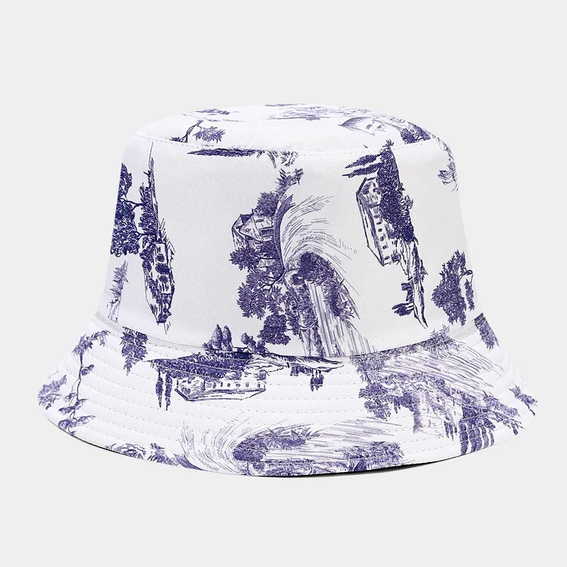 

Bucket Hat Women Spring Summer Beach Accessory White Brim Sunshine Protection Windproof Fishing Cap For Men Holiday Outdoors
