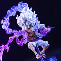 ⁦مجسم لوفي القير الخامس الشمس نيكا من أنمي ون بيس للعرض والتجميع بطول 10 سم | One Piece Monkey D. Luffy Gear 5 Sun Anime Figure 10cm⁩ - الصورة ⁦5⁩
