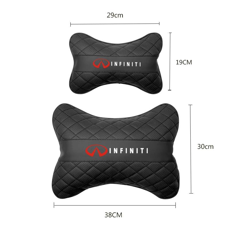 Car Headrest Lumbar Back Cushion Neck Pillow Accessories For Infiniti QX55 QX50 QX60 Q50 Q70L QX30 QX80 Q60 Q70 QX70 Q30 Q60S ES
