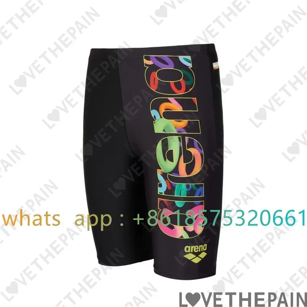 2024 Men Swimwear Shorts Training Swim Trunks Summer Beach Tight Quick Dry Swimming Jammer Running Sports Surfing Swimsuit Pants 5