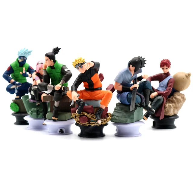 5pcs/set Naruto Uzumaki Kakashi Sasuke Figure Spielzeug Sammlung 