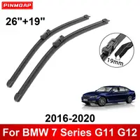 Car Wiper for BMW 7 Series G11 G12 2016-2020 26" + 19" Front Rear Wiper Blades Brushes Cutter Accessories 2016 2017 2018 2019 1
