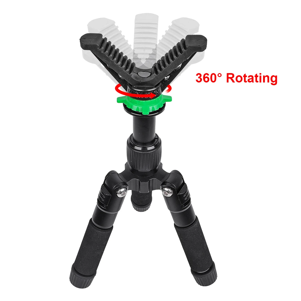 Professional Hunting Shooting Tripod Adjustable V Yoke Head Mini Aluminum Camera Portable Tripod Stand For Shooting Outdoors 3