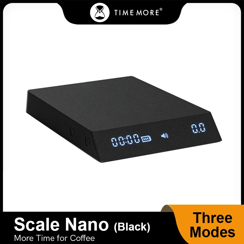 TIMEMORE Store Black Mirror Nano Espresso Coffee bilancia da cucina nuovo pannello di pesatura con Time USB Light Mini Digital dare il tappetino