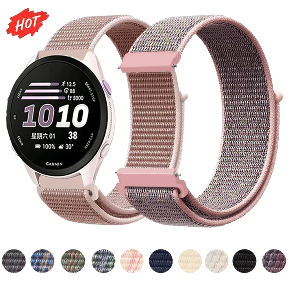 Nylon Loop Strap - Adjustable Braided Band, 20mm/22mm