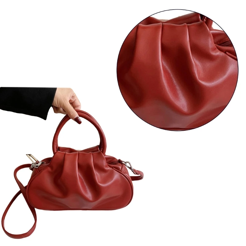 Pleated Cloud Dumpling Bag for Women Crossbody Bag Cloud Handbag