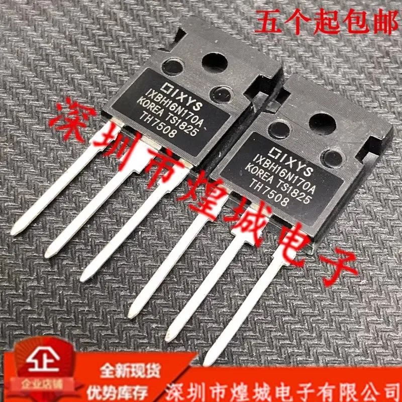 

5 шт., IXBH16N170A TO-247, IGBT, 1700 в, 16 А, новая модель, можно купить напрямую