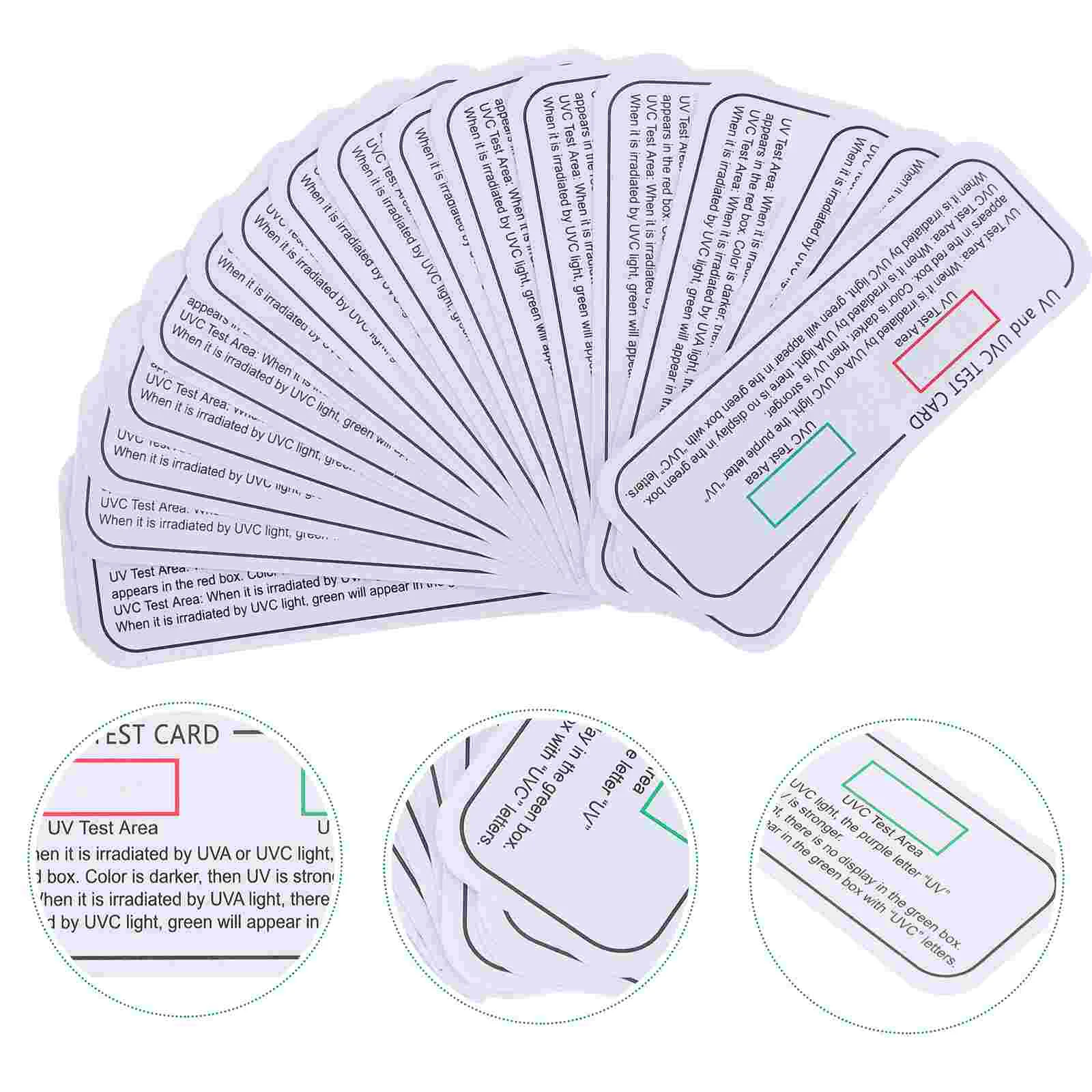 

Light Test Cards UVA UVC Test Cards Light Wavelength Indicator Cards