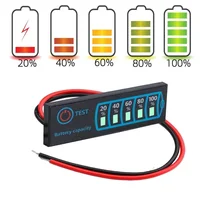 2S-8S 18650 Li-ion Lipo Lithium 5-30V Acid Battery Level Indicator Tester LCD Display Meter Module Capacity Meter 1