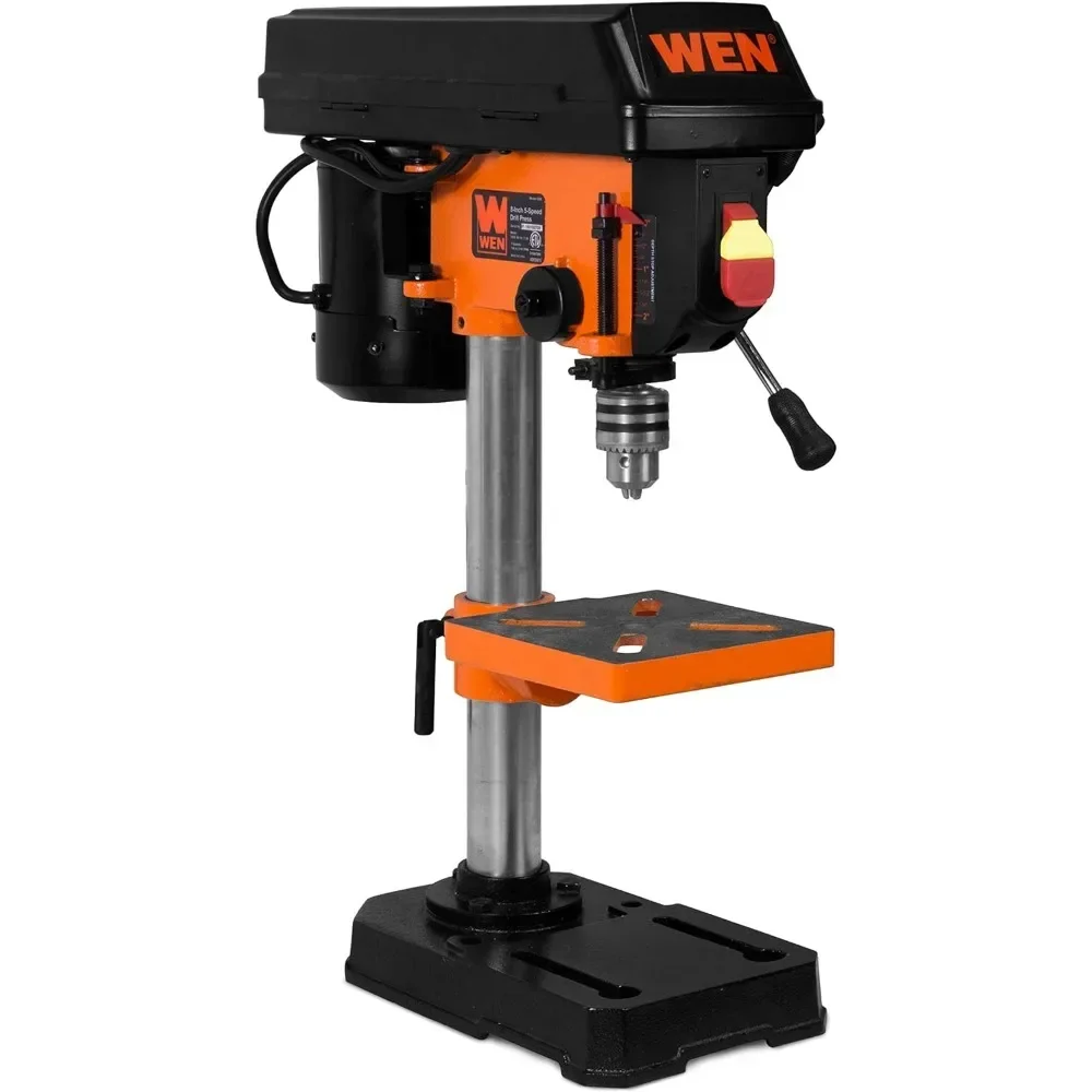 4208T 2.3-Amp 8-Inch 5-Speed Cast Iron Benchtop Drill Press,Black/Orange 2