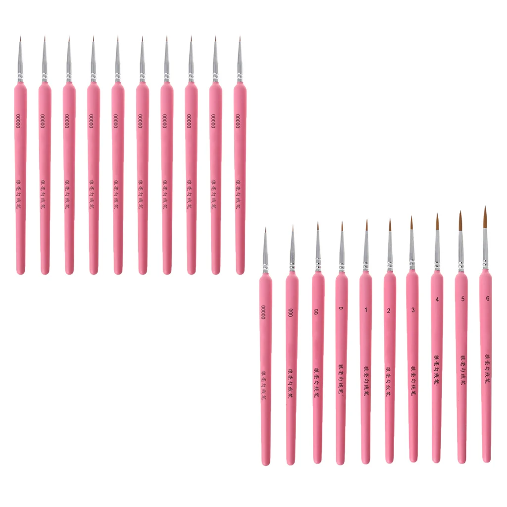 

10Pcs/set Wolf Hair Hook Line Pen Fine Paint Brush Pen Set Artist Watercolor Acrylic Painting Brush Art Drawing Supplies
