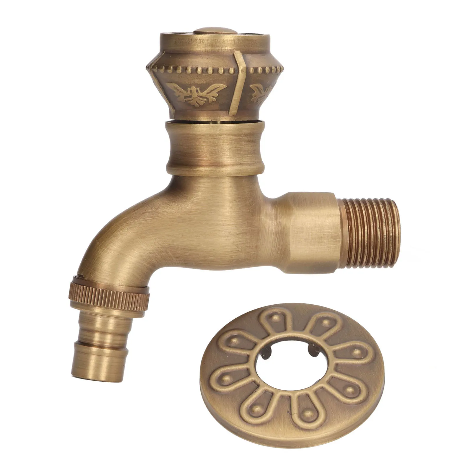 

Antique Brass Faucet Bathroom Sink Faucet Cold Hot Water Mixer Tap Home Decoration for Basin