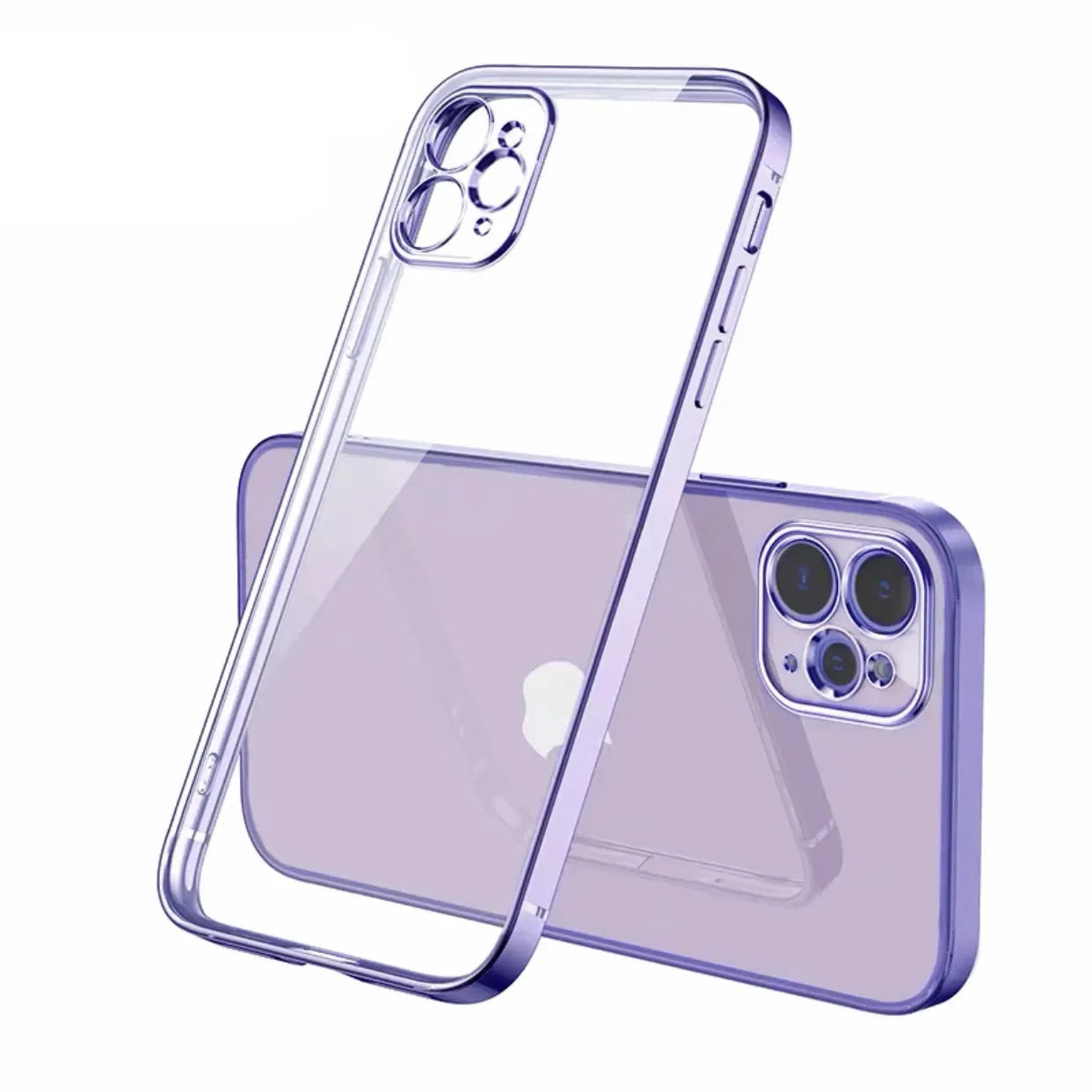 Custodia Quadrata Di Lusso In Silicone Trasparente Per Iphone 15 14 11 12 13 Pro Mini Xs Max X Xr Se 2020 7 8 Plus Custodia Morbida Per Farme Con Plac