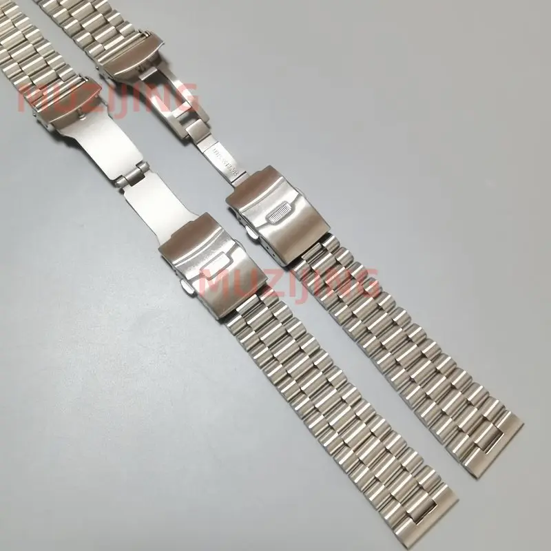 

Universal Straight End 18mm 20mm 22mm 316L Stainless Steel Silver President Watch Band Strap Braceelt Fit for RLX SKX Watch