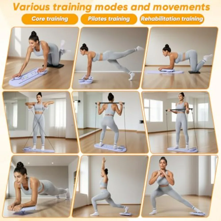 Portable Pilates Reformer Board 2