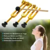 3Pack Tuning Fork Set(128Hz, 256Hz, 512Hz) Tuning Fork Kit for Healing, Chakra, Sound Therapy, Sonic Slider Fork (Gold) 4