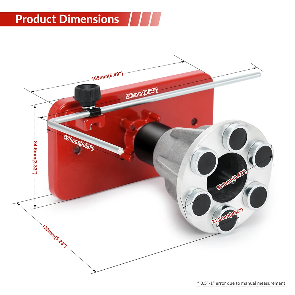 Bilanciatore Lame Tosaerba Akozon - Con 6 Magneti, Per Lame Troy, Montaggio A Parete, Bilanciamento Preciso