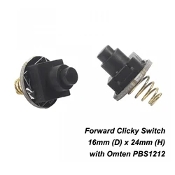 KDLITKER 16mm Forward Clicky Switch Module Flashlight Parts Button