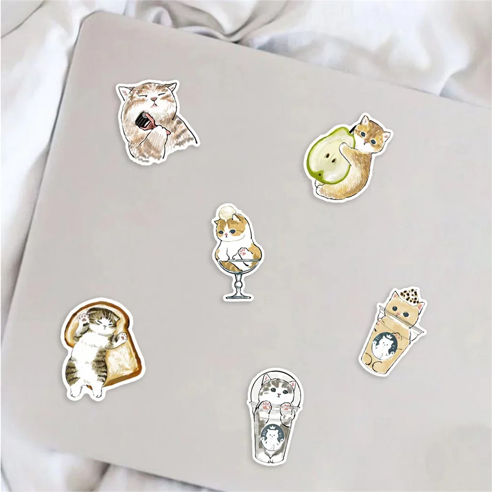 10/30/50PCS Super Cute Kitten Cartoon Sticker For Luggage Laptop IPad Cup Skateboard Journal Gift Waterproof Sticker Wholesale 5