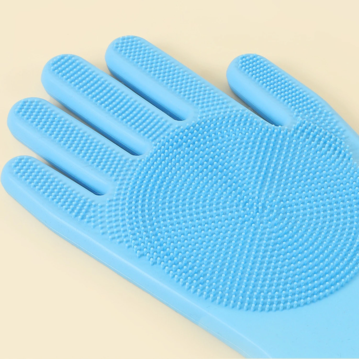 Pet Grooming Cleaning Gloves Dog Cat Bathing Shampoo Glove Scrubber Magic Dishwashing Cleanner Sponge Silicon Hair Removal Glove