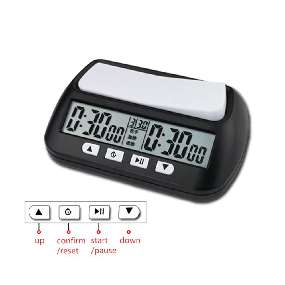 Chess Timer Digital Watch Count Up Down Timer for Board Game