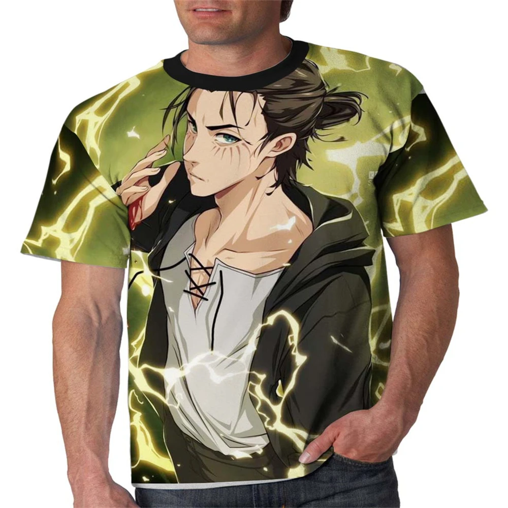 Estate Nuovo Attack On Titan 3D Stampato Moda Uomo E Donna T-Shirt Eren Jaeger Modello Extra Large Cos Play T-Shirt