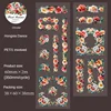 1Roll 2M PET Film Flower Painting Romantic Vintage Plant Handbook Collage European Scrapbook 60mm*2m Tape Roll Adhesive 6