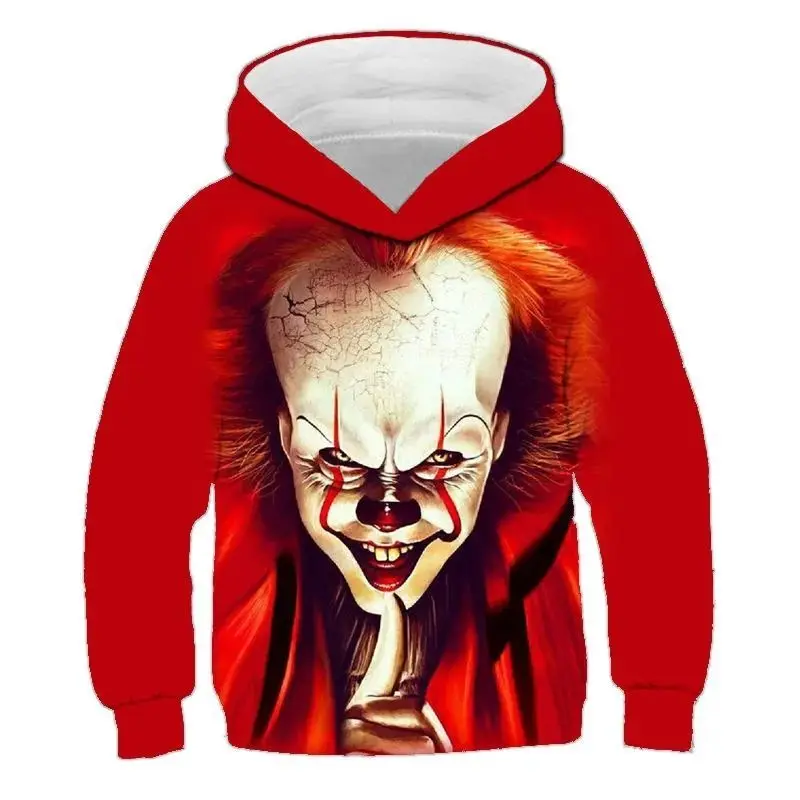 thumbnail image 5 of Otoño e invierno nueva sudadera con cuello redondo de payaso diablo sudadera con capucha impresa en 3D jersey de hombre de moda extranjera hip hop suelto último 2024, 5 of 5