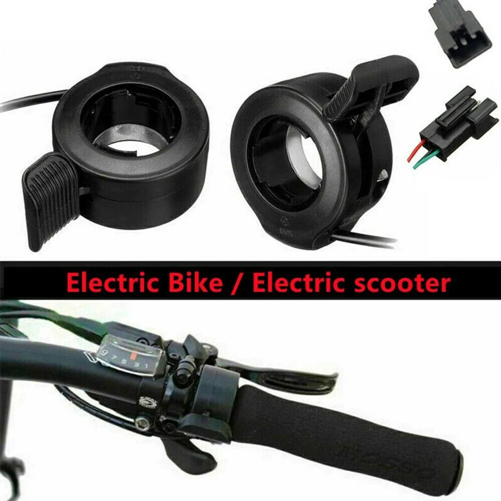 Electric Bike Thumb Throttle Cable Accelerator Control Assembly for E-Bike with Electric Scooter Parts Accessories