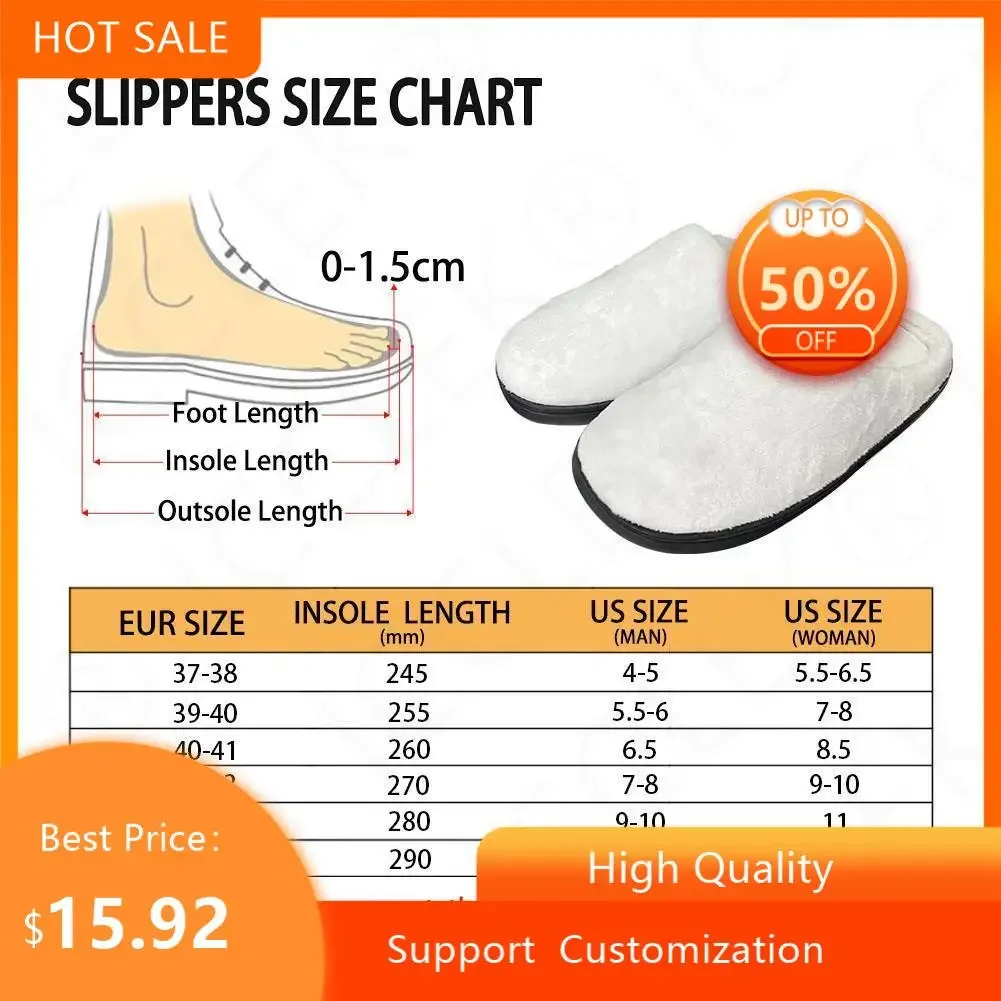 Shoto Todoroki My Hero Academia Home Cotton Custom Slippers Mens Womens Sandals Plush Casual Keep Warm Shoes Thermal Slipper