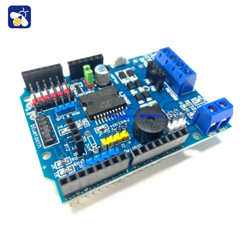 

L298P Motor Shield Stepper DC Motor Driver Module Driver Expansion Board