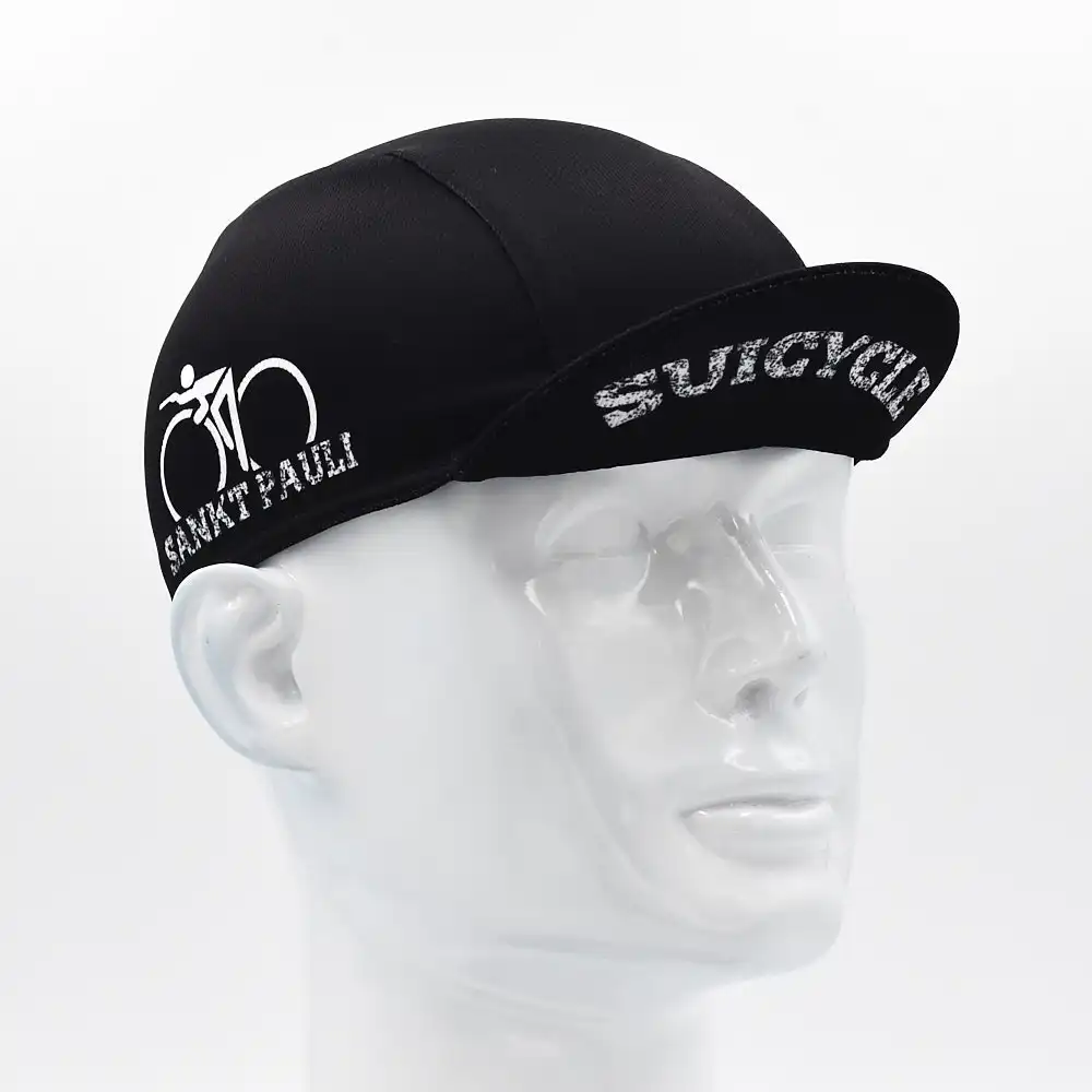 Classic Retro Black White Men's Cycling Caps Breathable Quick Dry MTB Road Bicycle Hats 4
