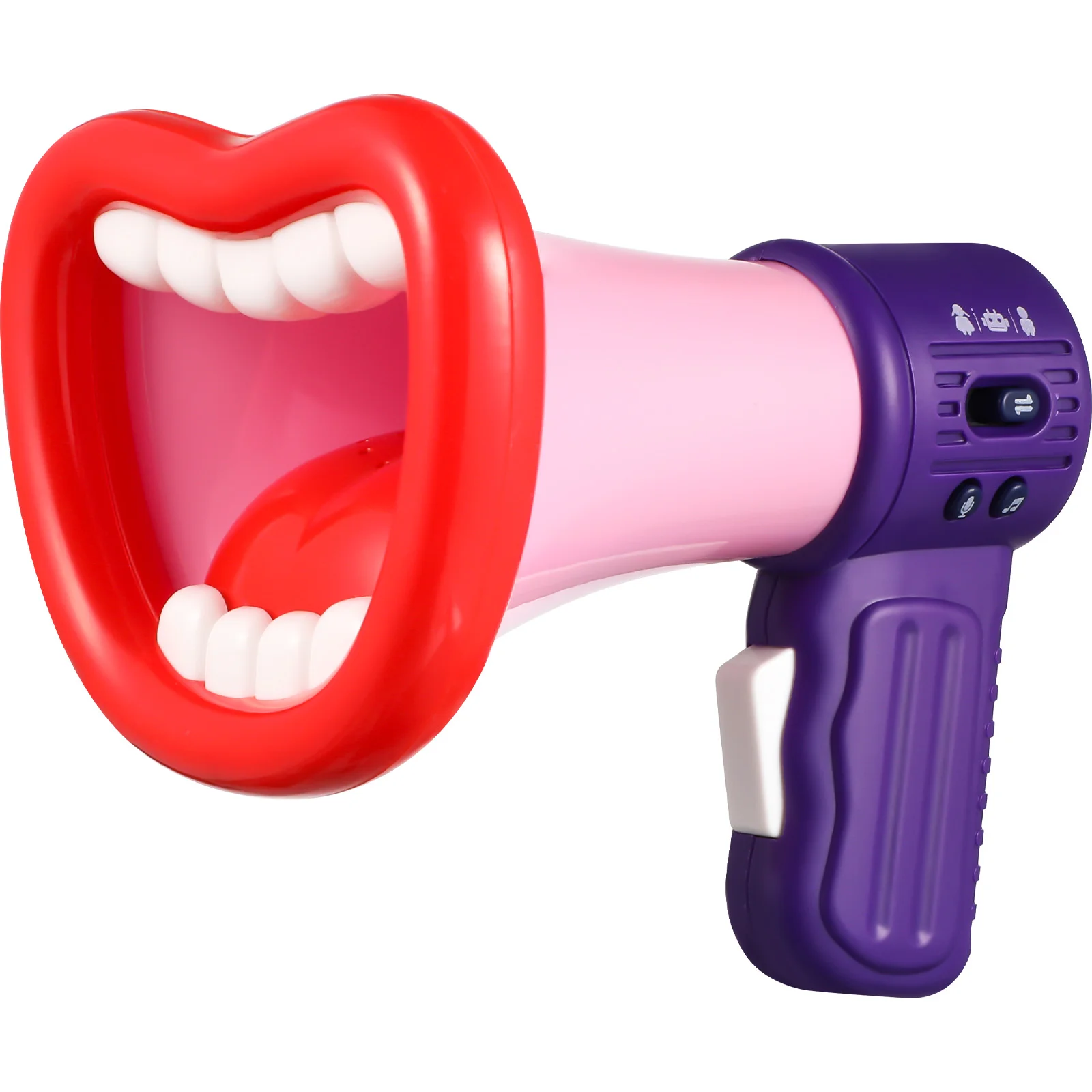 

Multi Voice Changer Large Mouth Voice Changing Amplifier Handheld Loudspeaker Megaphone Trick Joke for Children Kids Red Without