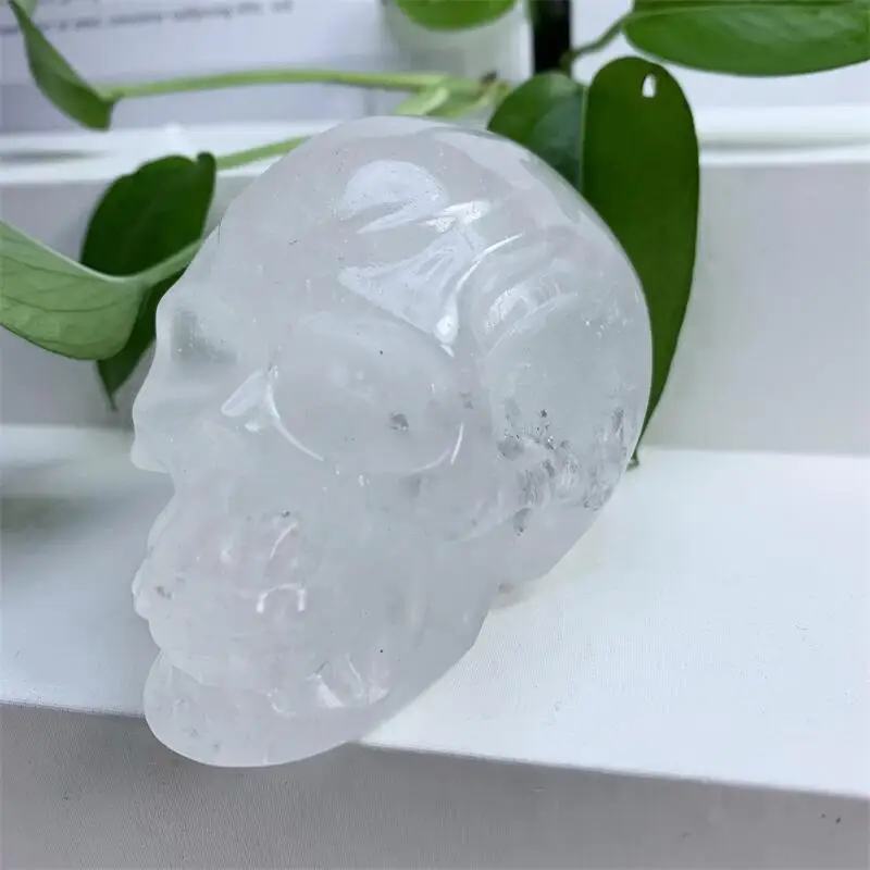 

3.5inch Natural Clear Quartz Crystal Carved Reiki Healing Quartz Stone Figurine Crafts Home Decoration Halloween Gift 1pcs