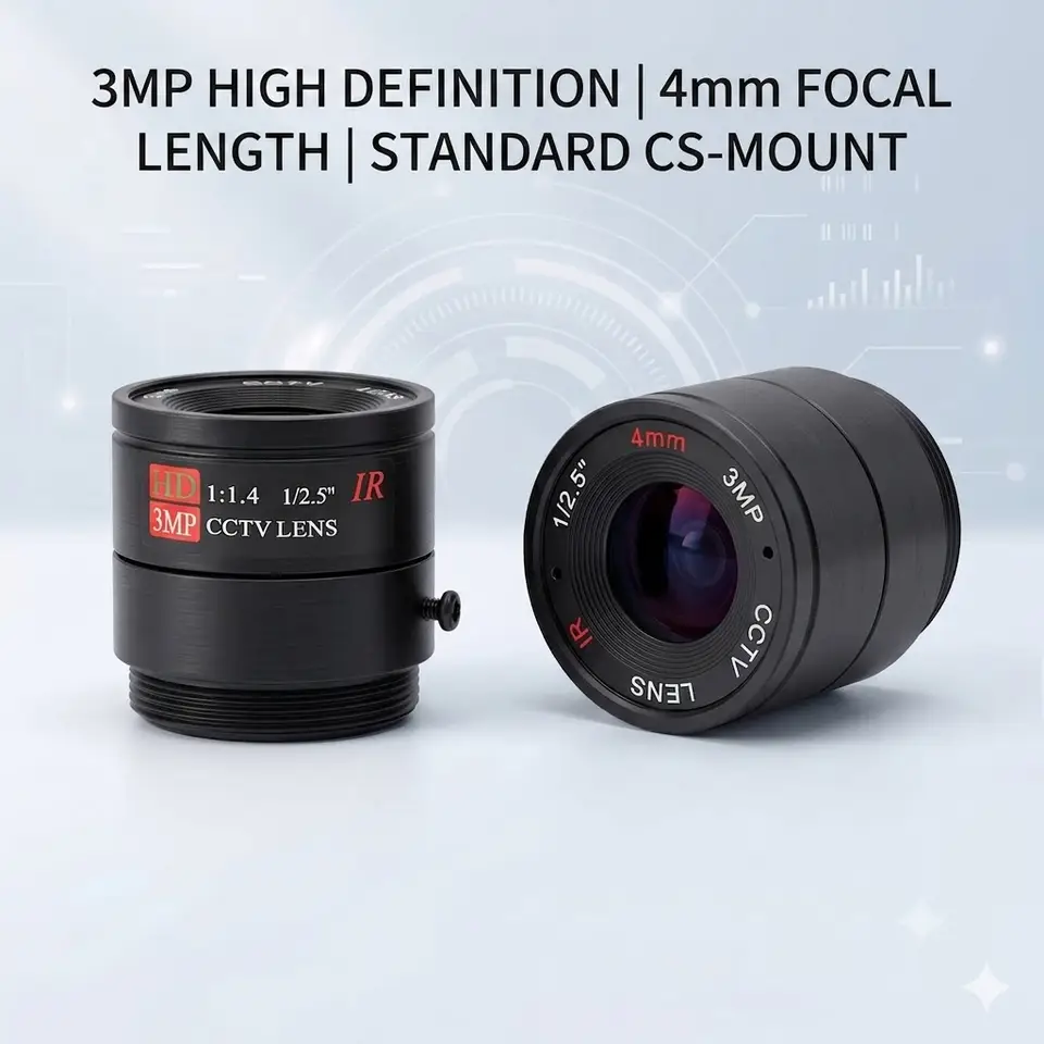5MP CS Mount CCTV Lens 2.1mm 2.8mm 4mm 6mm 8mm 12mm 16mm 25mm Fixed Focal 650nm IR Filter Day Night Vision Security Camera Optic image 6