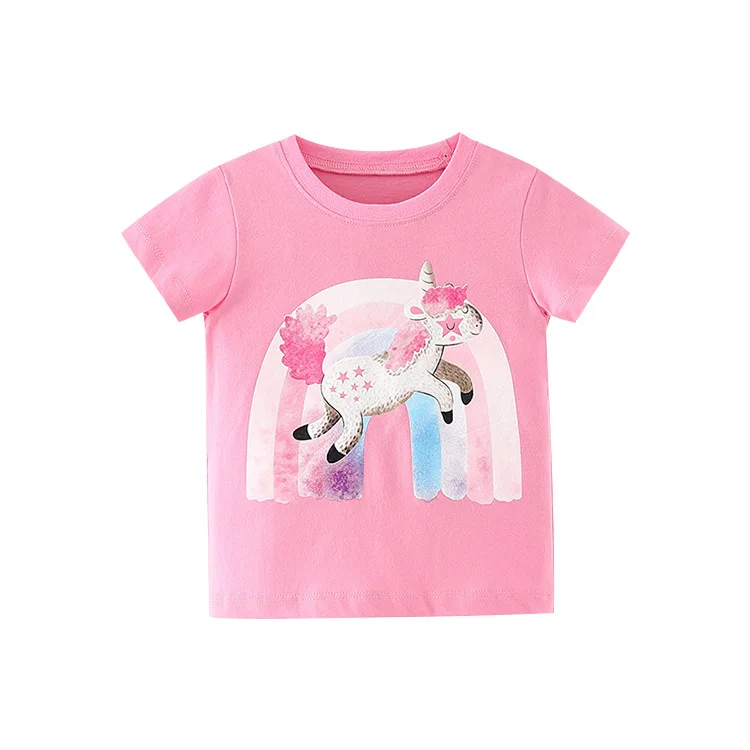 Children T-shirt 2-8 Years Kids Girl Summer