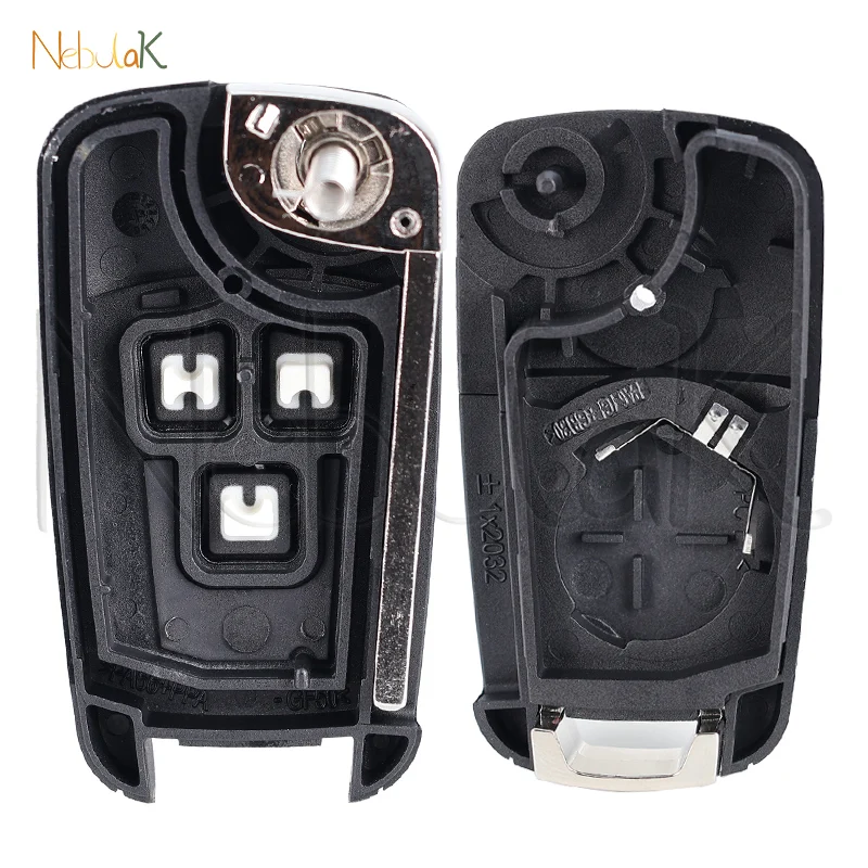 Smart Car Key Housing Case For Chevrolet Cruze Camaro Equinox Malibu Sonic Spark Volt Buick Filp Folding Auto Fob Shell Cover Key Case Car Key Shell Key Cover Folding Car Key Shell Fob Cover Key Fob Replacement